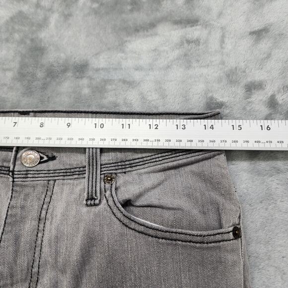 Levi's Jeans Mens W29 L30 Gray 514 Slim Straight Athletic Distressed Denim - Picture 10 of 14